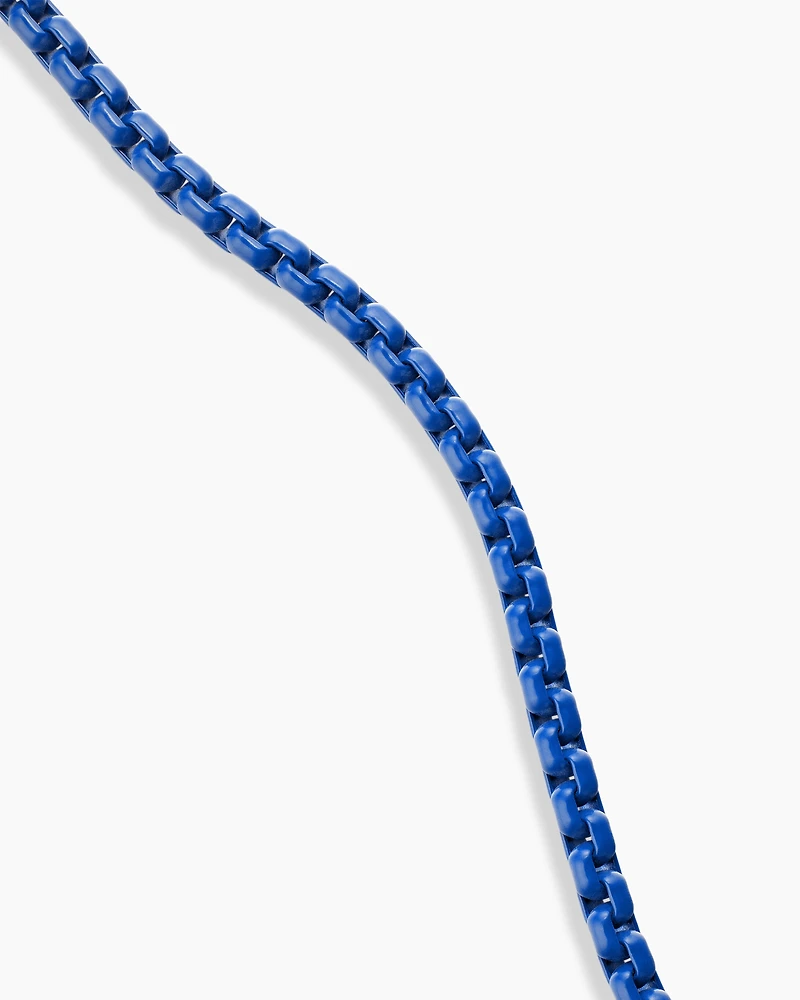 Box Chain Necklace with Stainless Steel