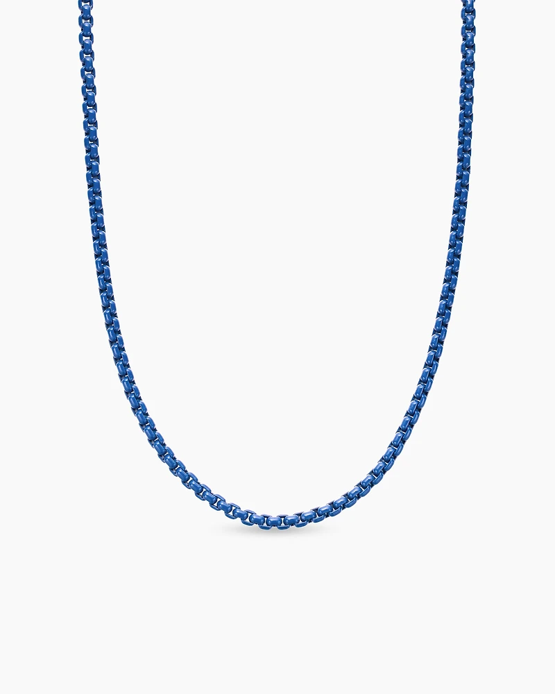 Box Chain Necklace with Stainless Steel