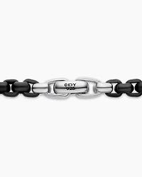 Box Chain Necklace with Stainless Steel and Sterling Silver