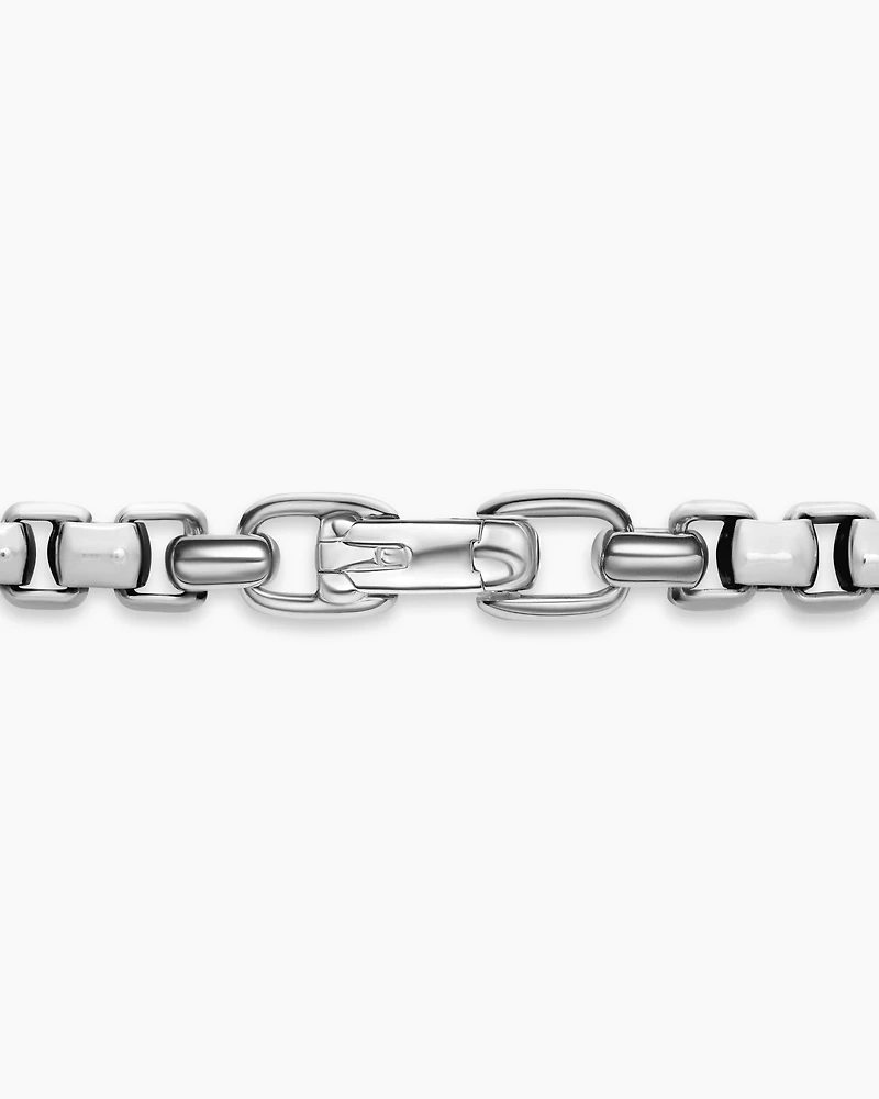 Box Chain Necklace in Sterling Silver, 7.3mm