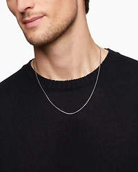 Box Chain Necklace Sterling Silver