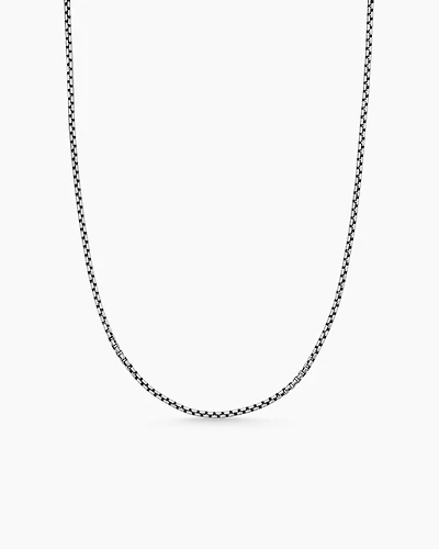 Box Chain Necklace Sterling Silver