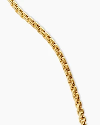 Box Chain Necklace 18K Yellow Gold
