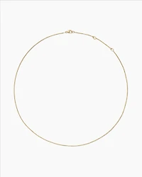 Box Chain Necklace 18K Yellow Gold