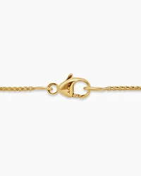 Box Chain Necklace 18K Yellow Gold