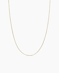 Box Chain Necklace 18K Yellow Gold