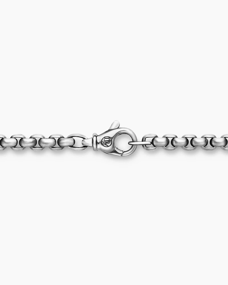 Box Chain Necklace with Grey Titanium