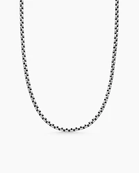 Box Chain Necklace with Grey Titanium