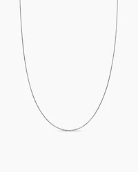 Box Chain Necklace in Sterling Silver, 1.25mm