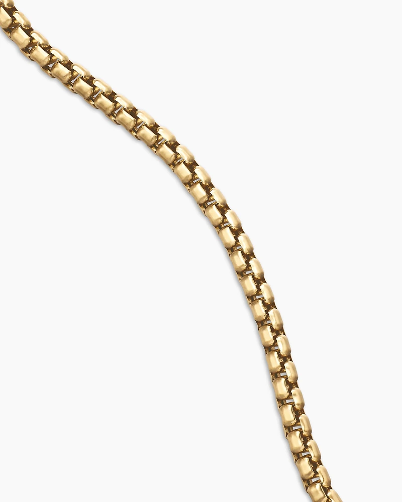Box Chain Necklace 18k Yellow Gold