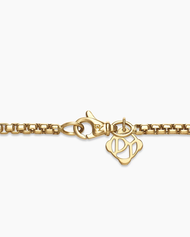 Box Chain Necklace 18k Yellow Gold