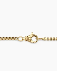 Box Chain Necklace 18k Yellow Gold