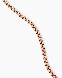 Box Chain Necklace 18K Rose Gold