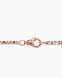 Box Chain Necklace 18K Rose Gold