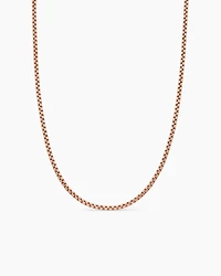 Box Chain Necklace 18K Rose Gold