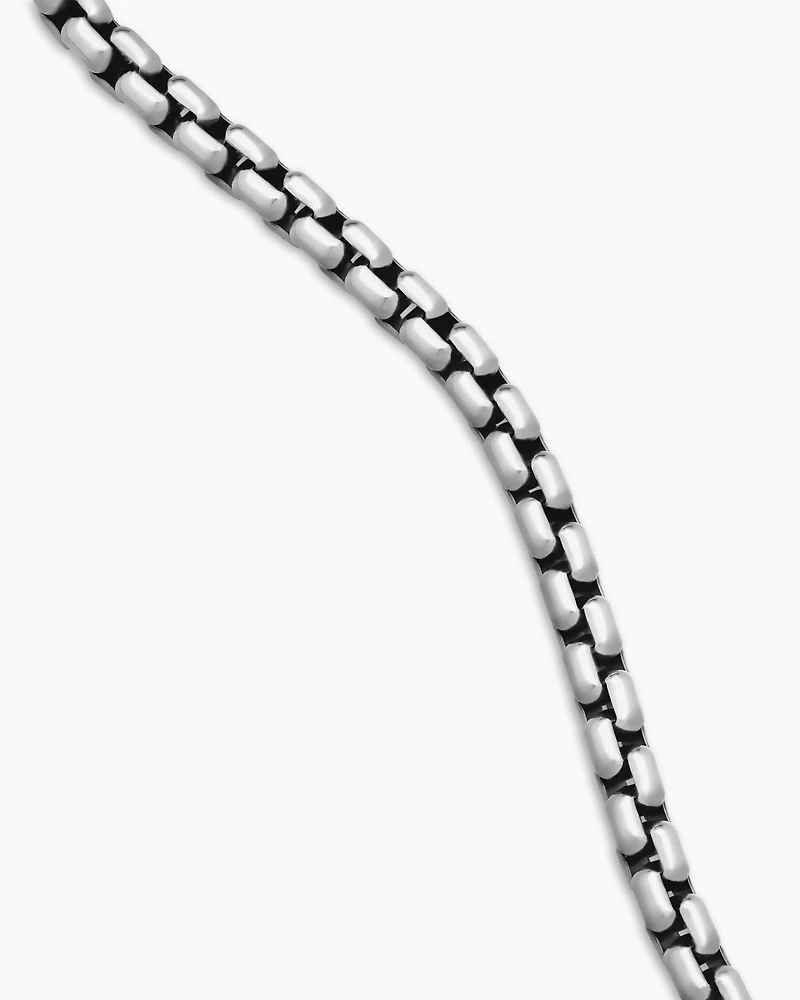 Box Chain Necklace Sterling Silver, 4.8mm