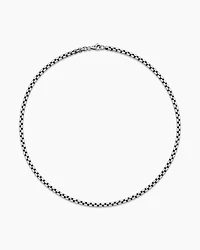 Box Chain Necklace Sterling Silver, 4.8mm