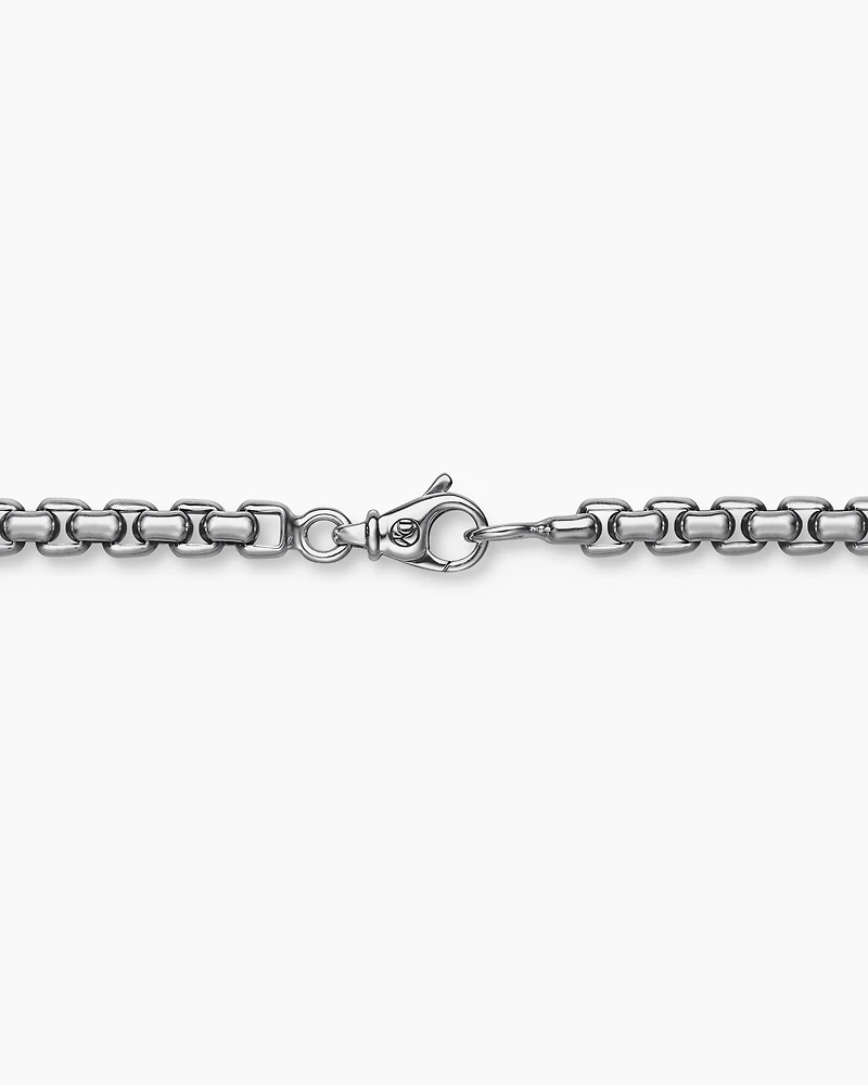 Box Chain Necklace Sterling Silver, 4.8mm
