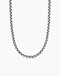Box Chain Necklace Sterling Silver, 4.8mm
