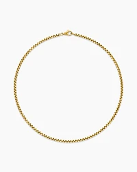 Box Chain Necklace 18K Yellow Gold