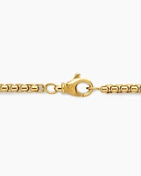 Box Chain Necklace 18K Yellow Gold