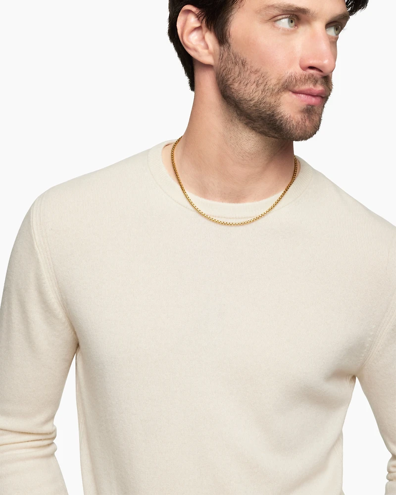 Box Chain Necklace 18K Yellow Gold