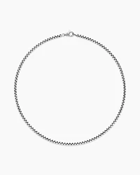 Box Chain Necklace 18K White Gold