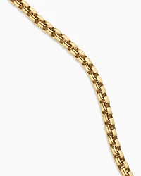 Box Chain Necklace 18K Yellow Gold