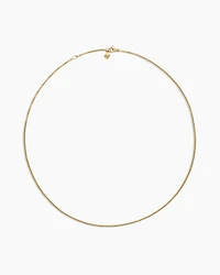 Box Chain Necklace 18K Yellow Gold
