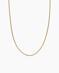 Box Chain Necklace 18K Yellow Gold