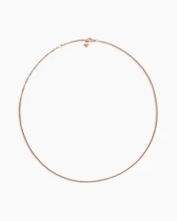 Box Chain Necklace in 18K Rose Gold