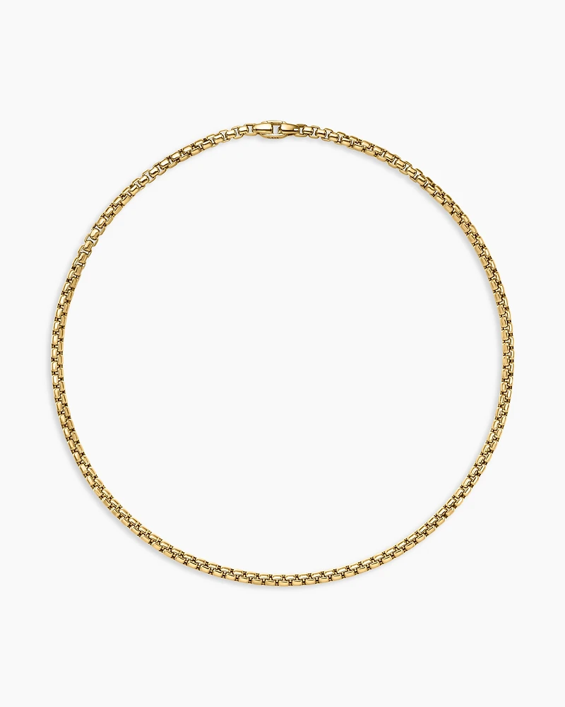 Box Chain Necklace in 18K Yellow Gold, 5mm