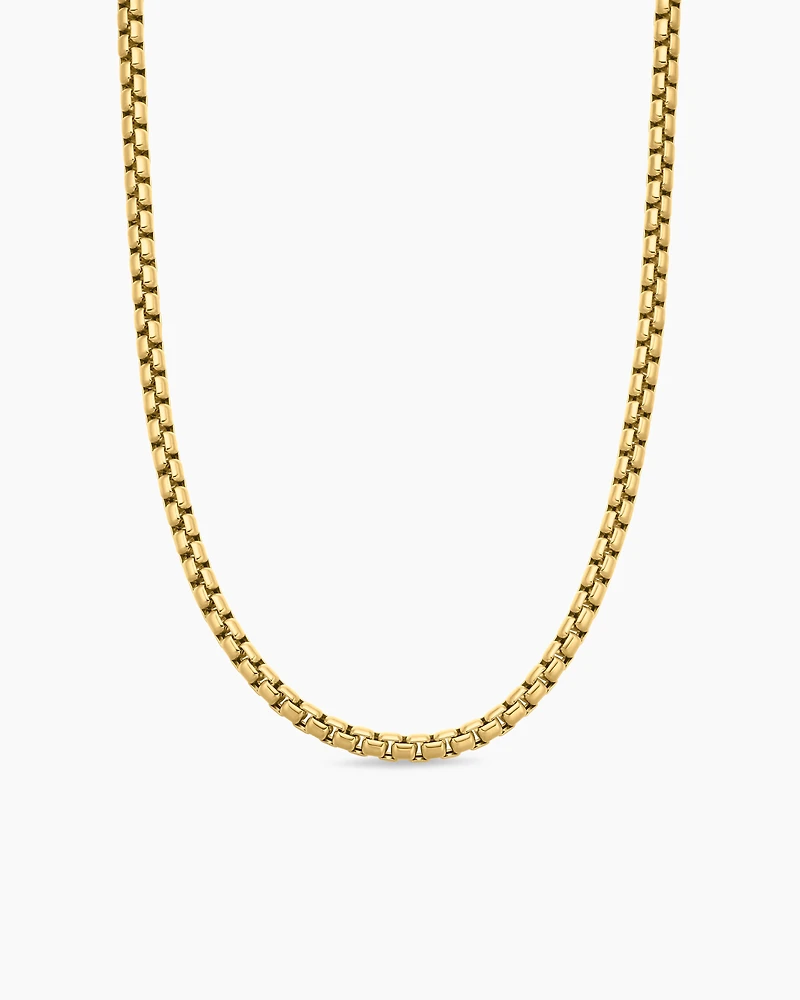 Box Chain Necklace in 18K Yellow Gold, 5mm