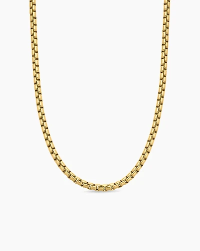 Box Chain Necklace in 18K Yellow Gold, 5mm