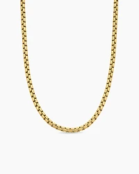 Box Chain Necklace in 18K Yellow Gold, 5mm