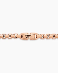 Box Chain Necklace 18K Rose Gold