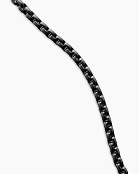 Darkened stainless steel chain necklace