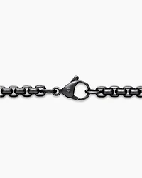 Darkened stainless steel chain necklace