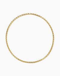 Fluted Chain Necklace 18K Yellow Gold