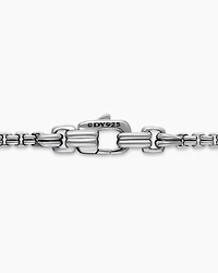 Double Box Chain Necklace Sterling Silver, 2.6mm