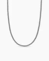 Double Box Chain Necklace Sterling Silver, 2.6mm