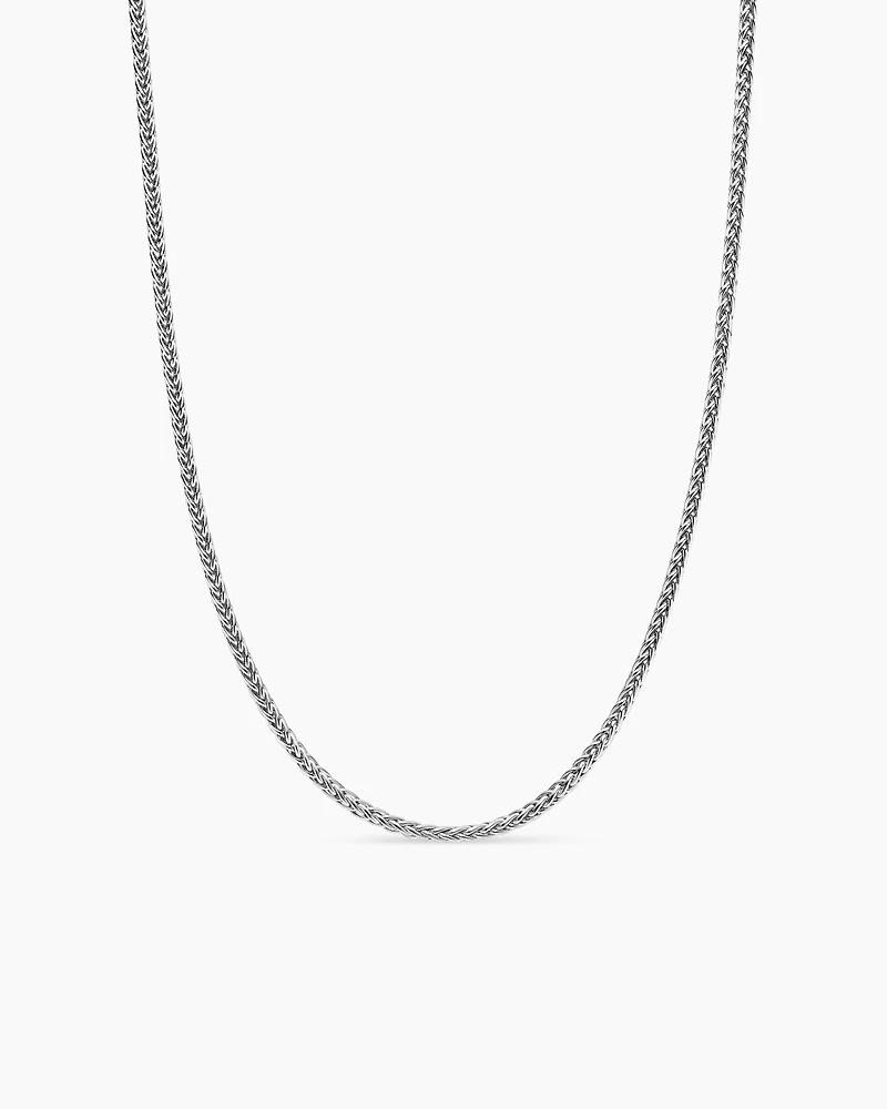 Wheat Chain Necklace Sterling Silver