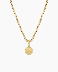 Evil Eye Amulet in 18K Yellow Gold with Pavé, 18.8mm