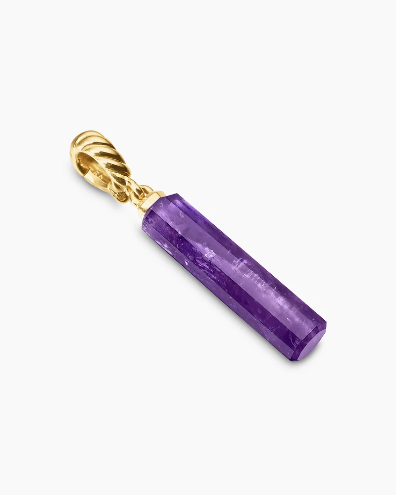 Barrel Amulet with 18K Yellow Gold, 20mm