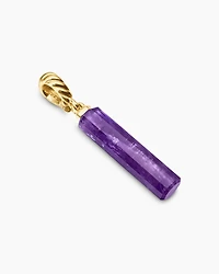 Barrel Amulet with 18K Yellow Gold, 20mm