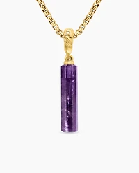 Barrel Amulet with 18K Yellow Gold, 20mm