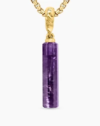 Barrel Amulet with 18K Yellow Gold, 20mm