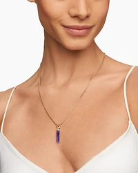 Barrel Amulet with 18K Yellow Gold, 20mm