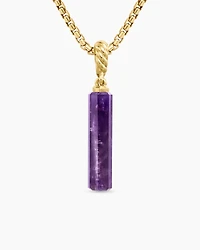 Barrel Amulet with 18K Yellow Gold, 20mm