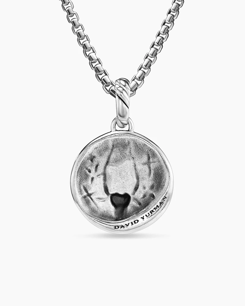 Capricorn Amulet in 18K Yellow Gold with Diamonds, 28.7mm